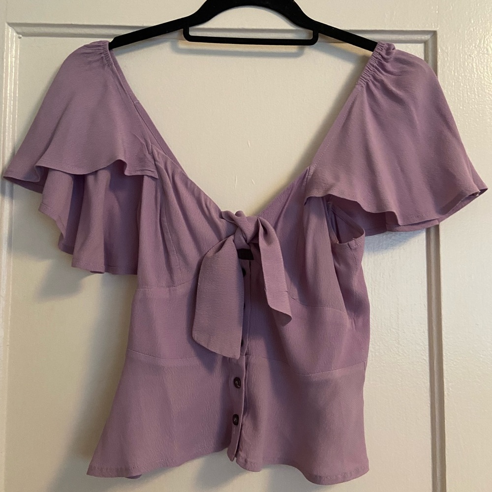 ASTR the label purple blouse 💜